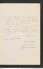 Nachlass Franz Steindachner, Brief von Alessandro Ninni an Franz Steindachner (24.04.1882), Inv.Nr. 365.03, Seite 3